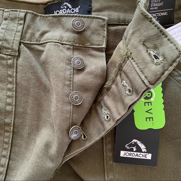 Jordache Army Green Jeans - Picture 3 of 6
